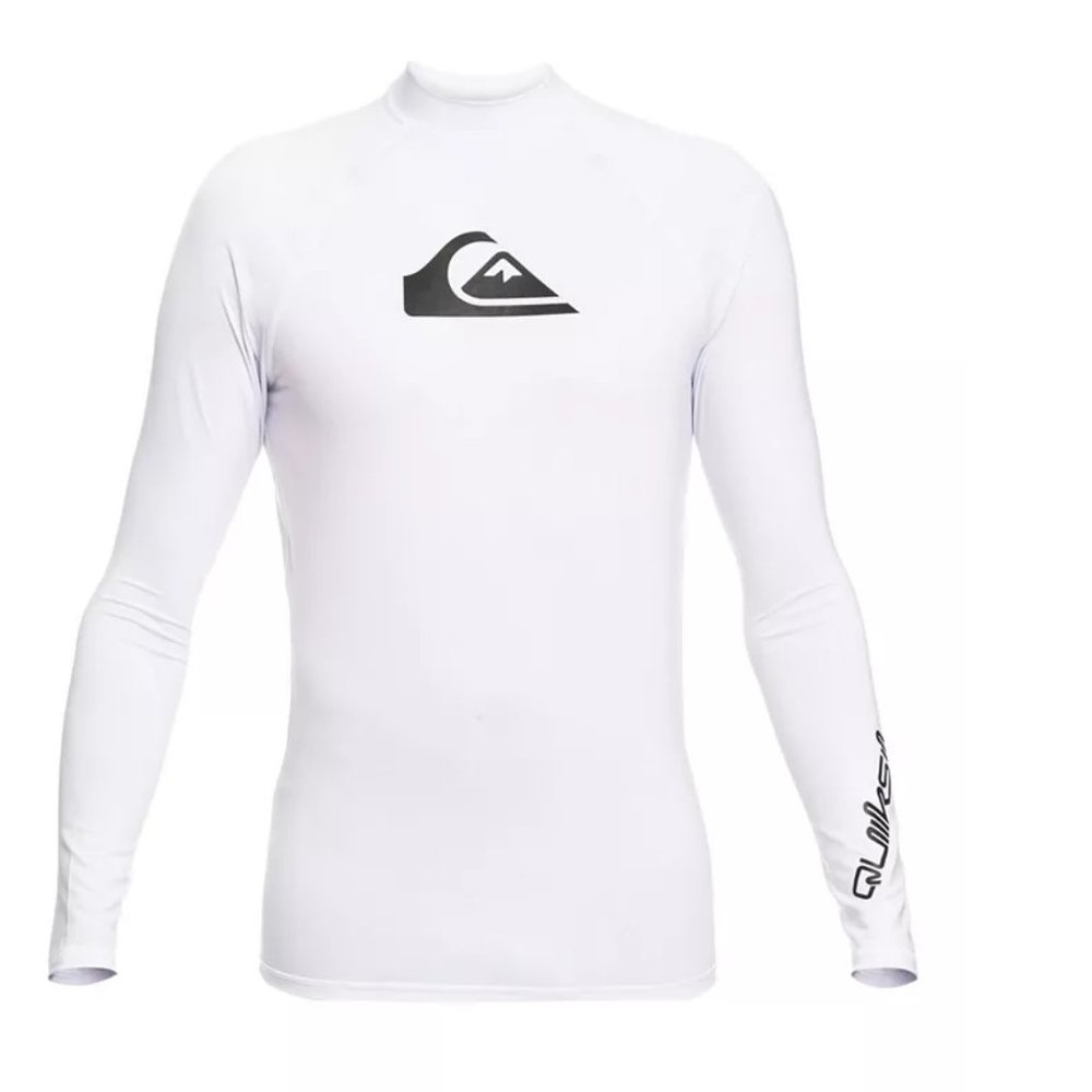 New Quiksilver All Time Long Sleeve Rashguard Shirt